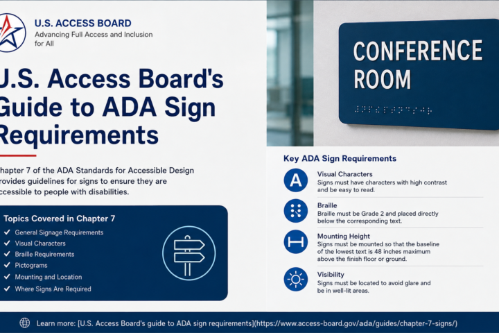 U.S. Access Board's guide to ADA sign requirements